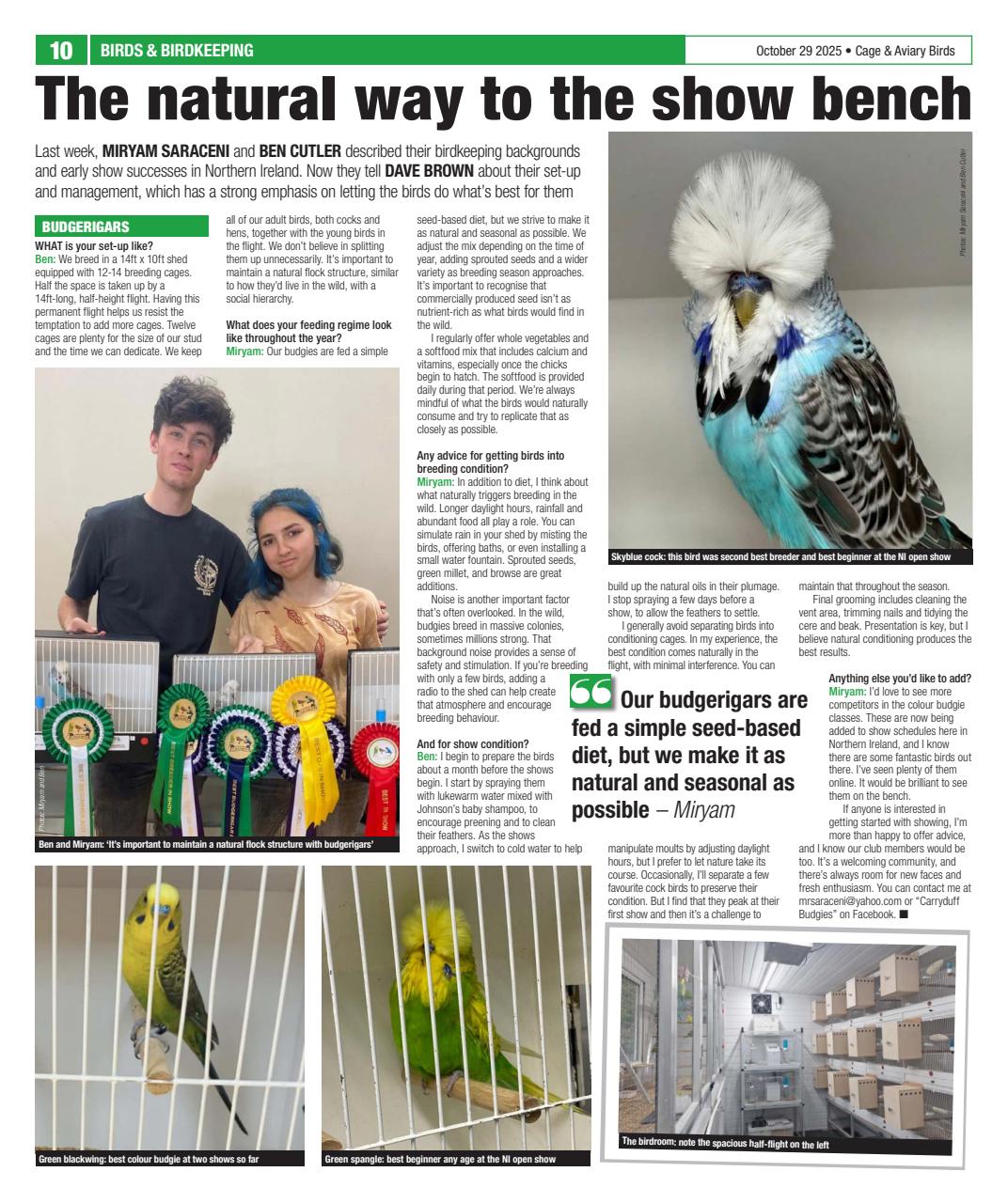 Cage & Aviary Birds Preview Pages