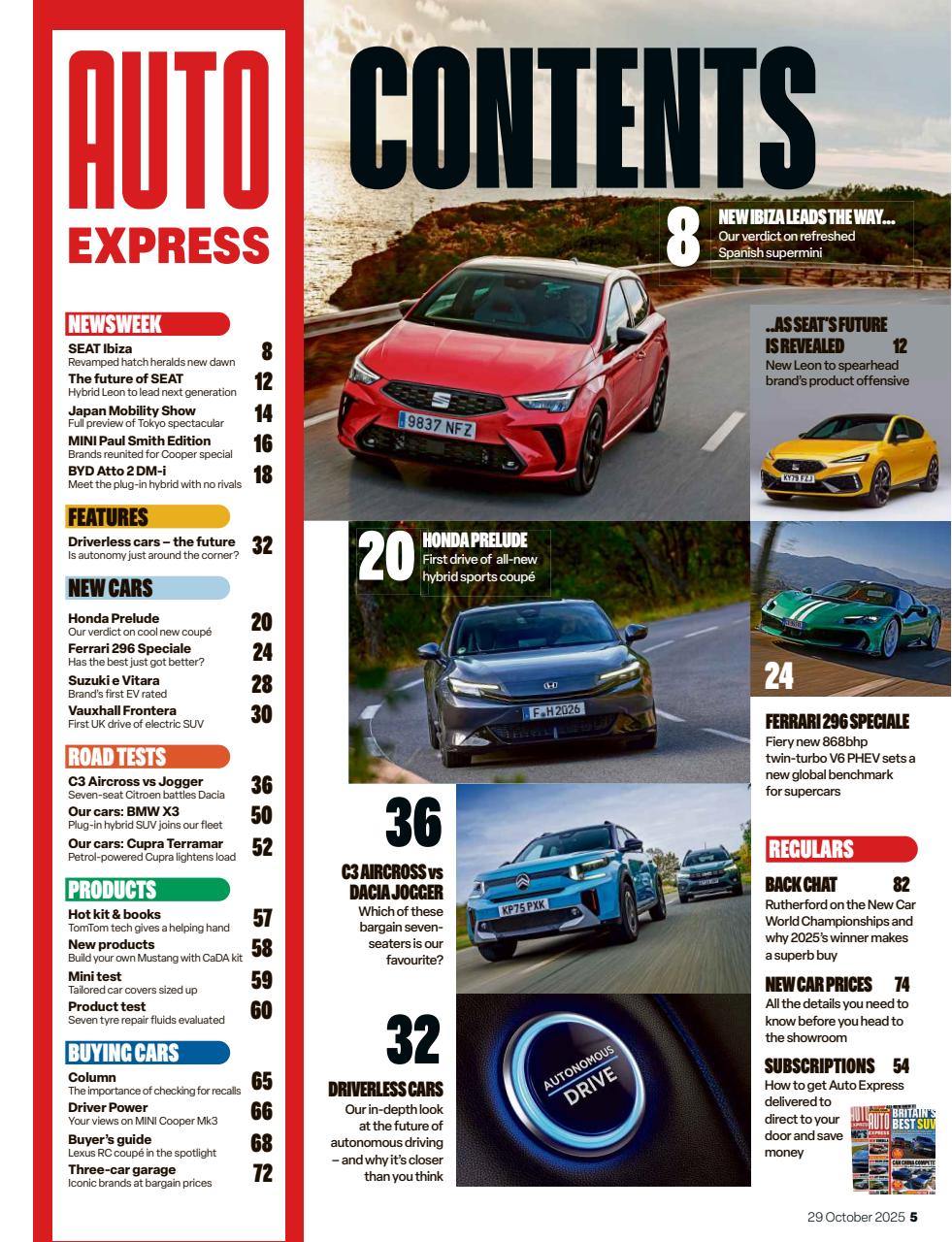 Auto Express Preview Pages
