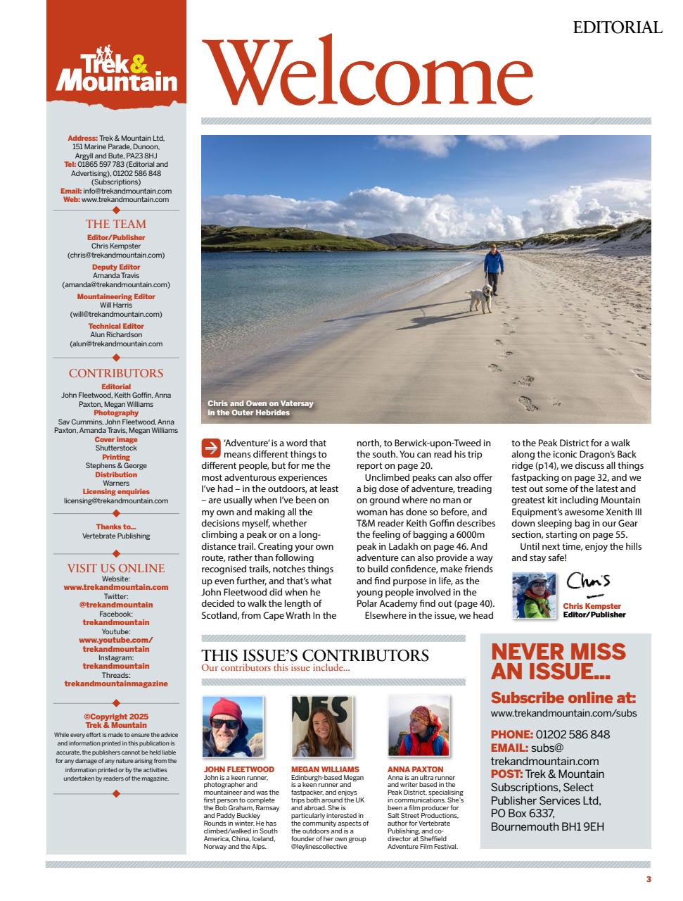 Trek & Mountain Magazine Preview Pages
