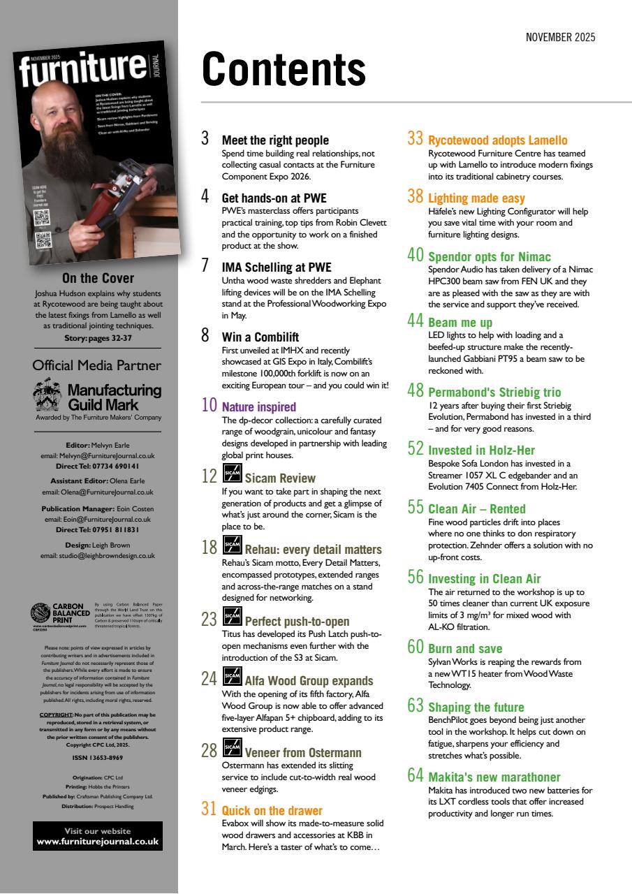 Furniture Journal Magazine Preview Pages