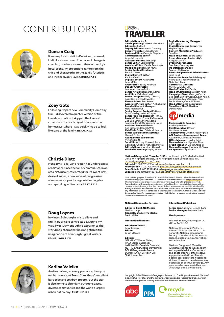 National Geographic Traveller UK Preview Pages