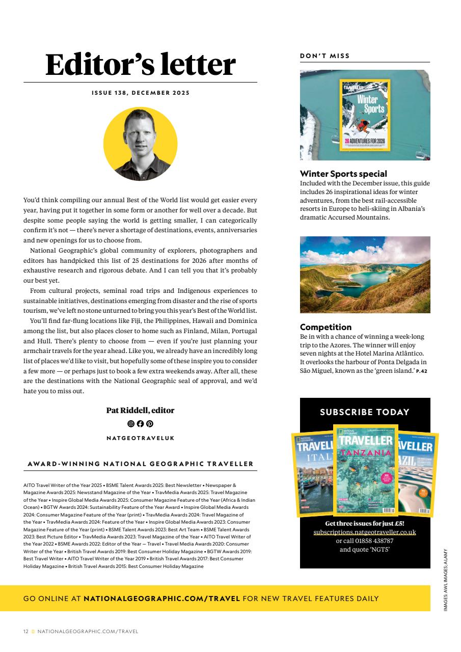 National Geographic Traveller UK Preview Pages