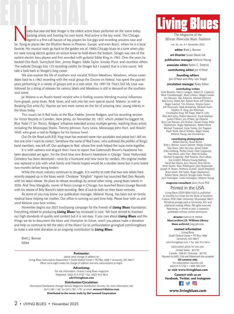 Living Blues Preview Pages