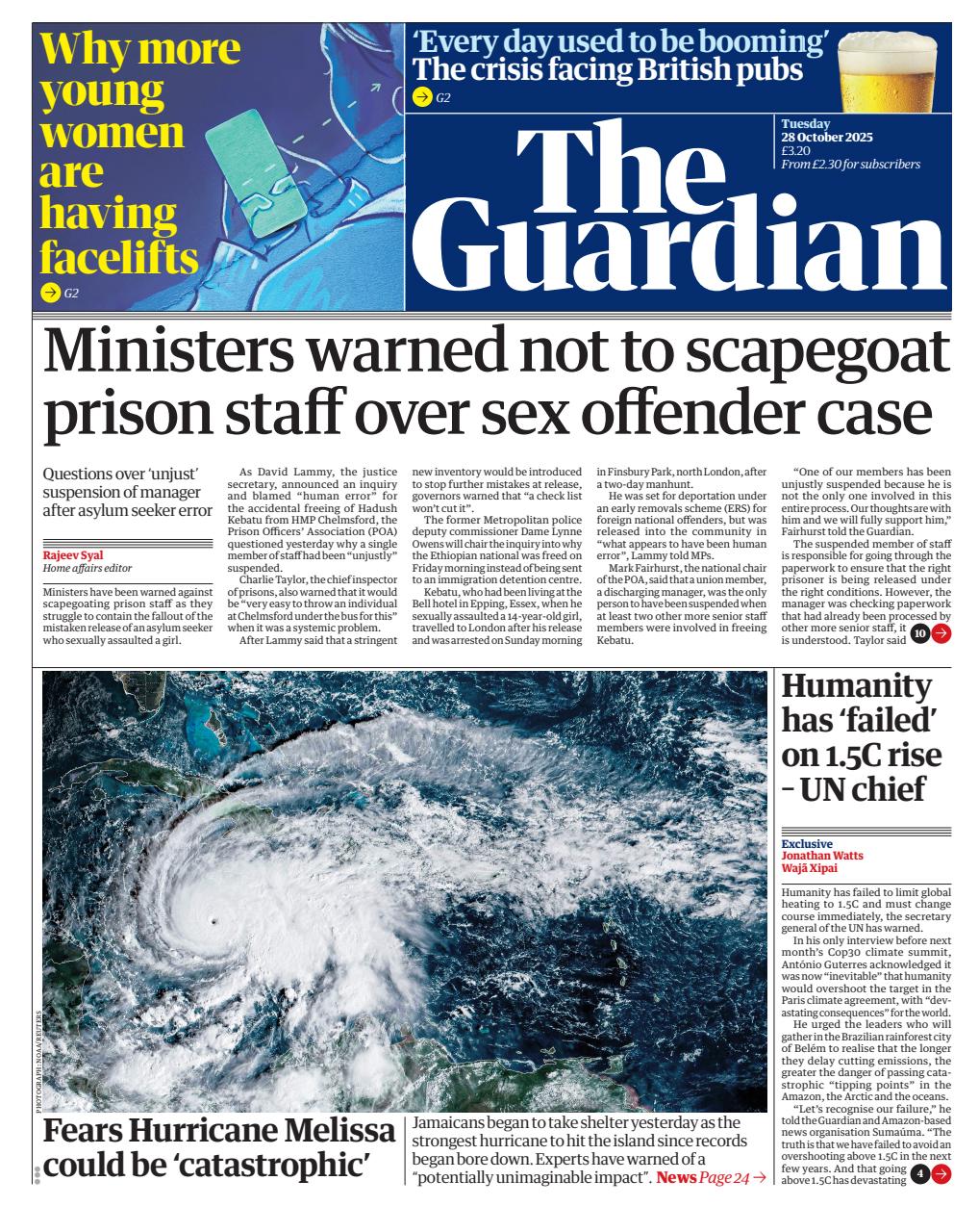 The Guardian Newspaper Preview Pages