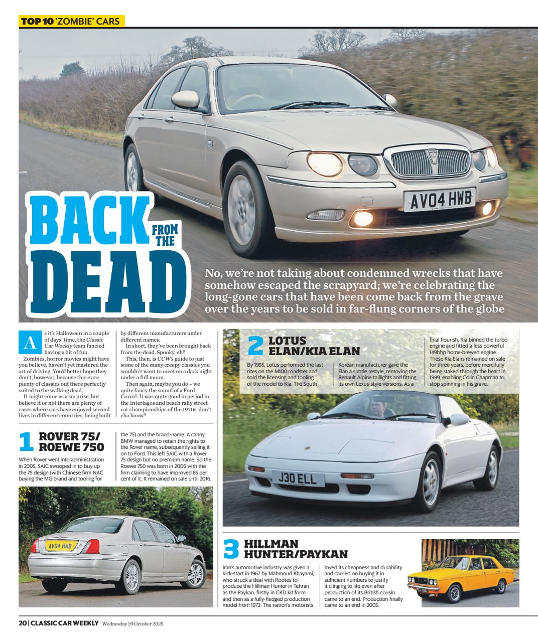 Classic Car Weekly Preview Pages