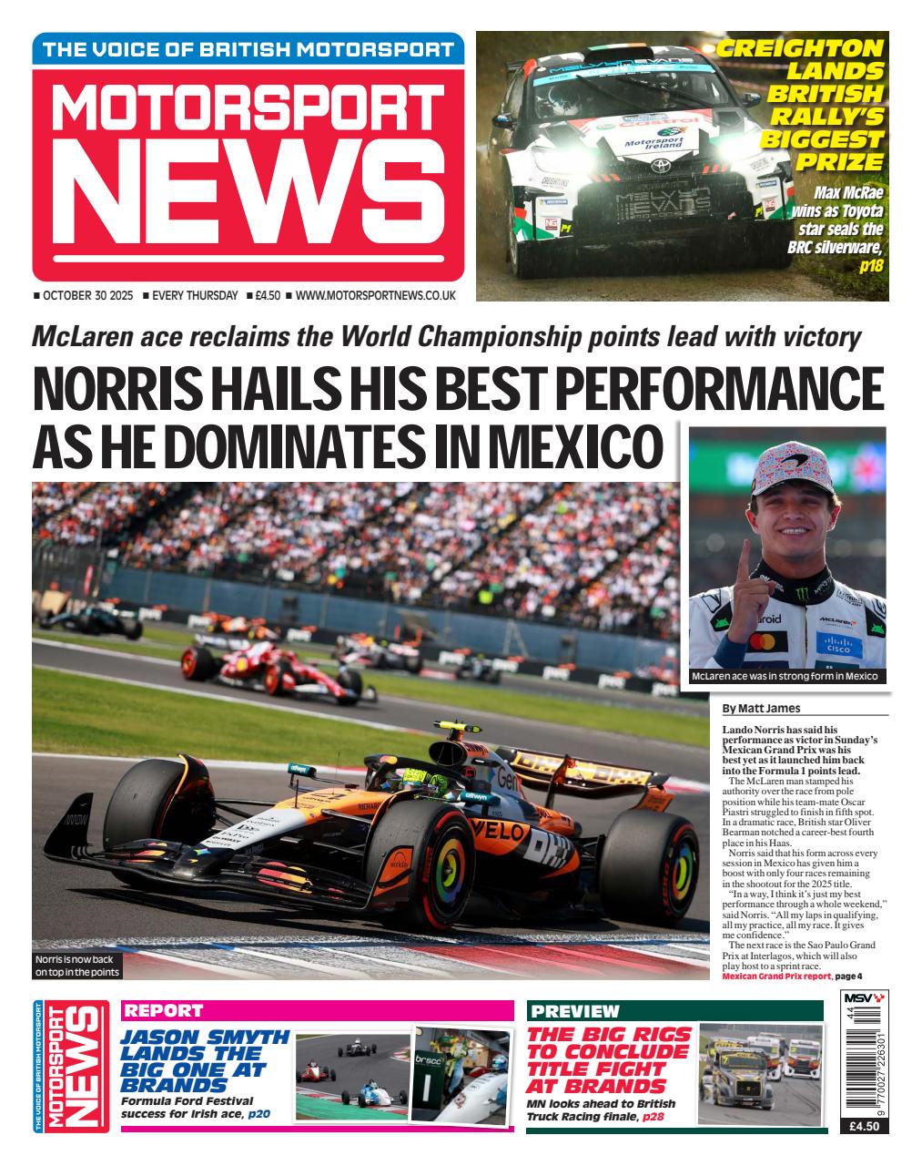 Motorsport News Preview Pages