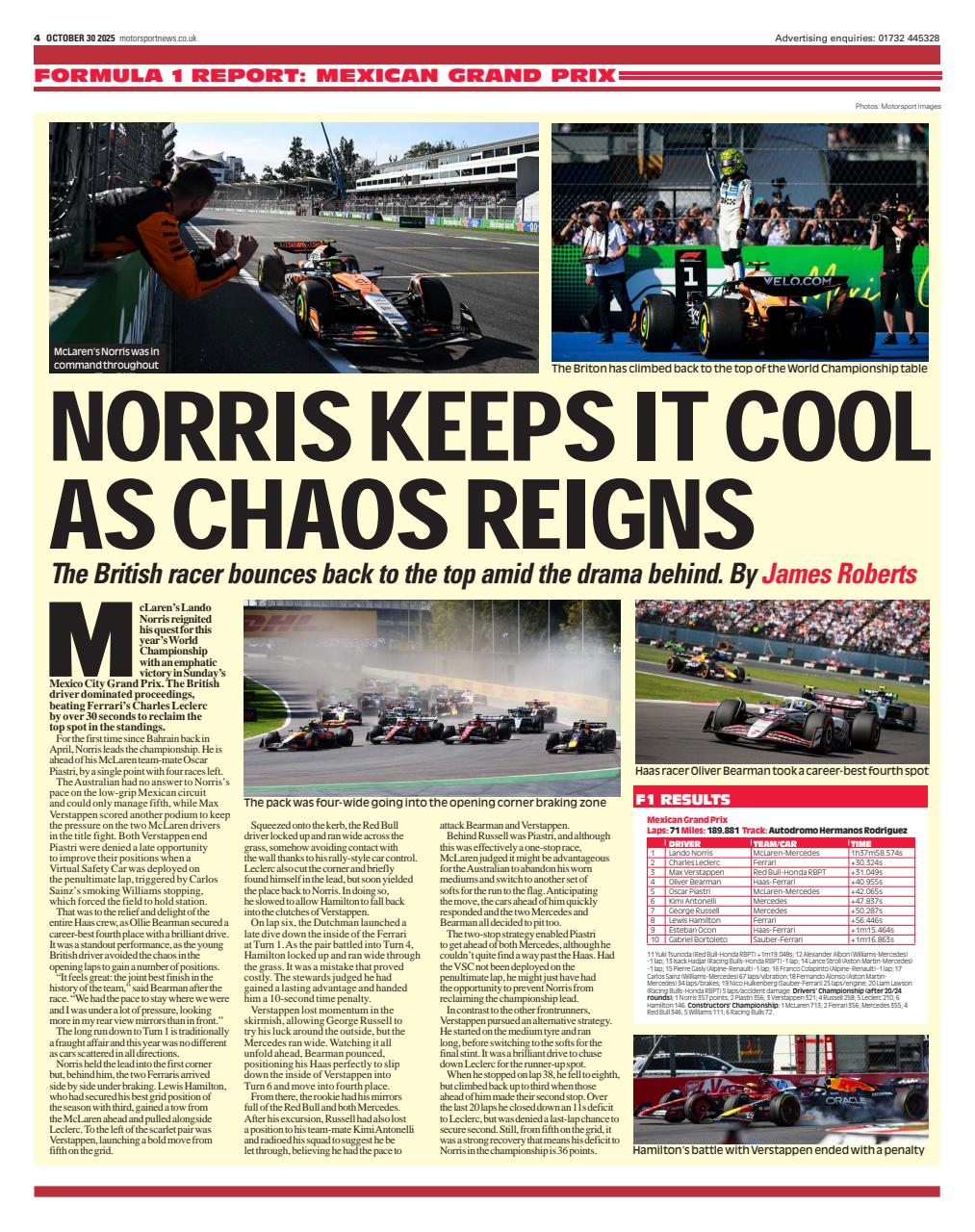 Motorsport News Preview Pages