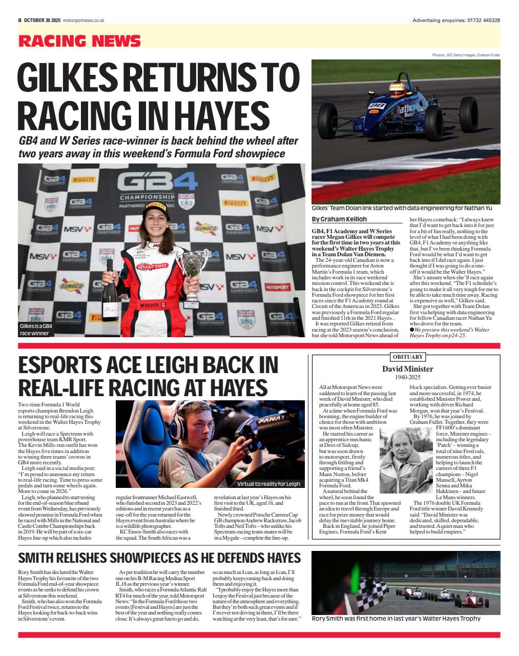 Motorsport News Preview Pages