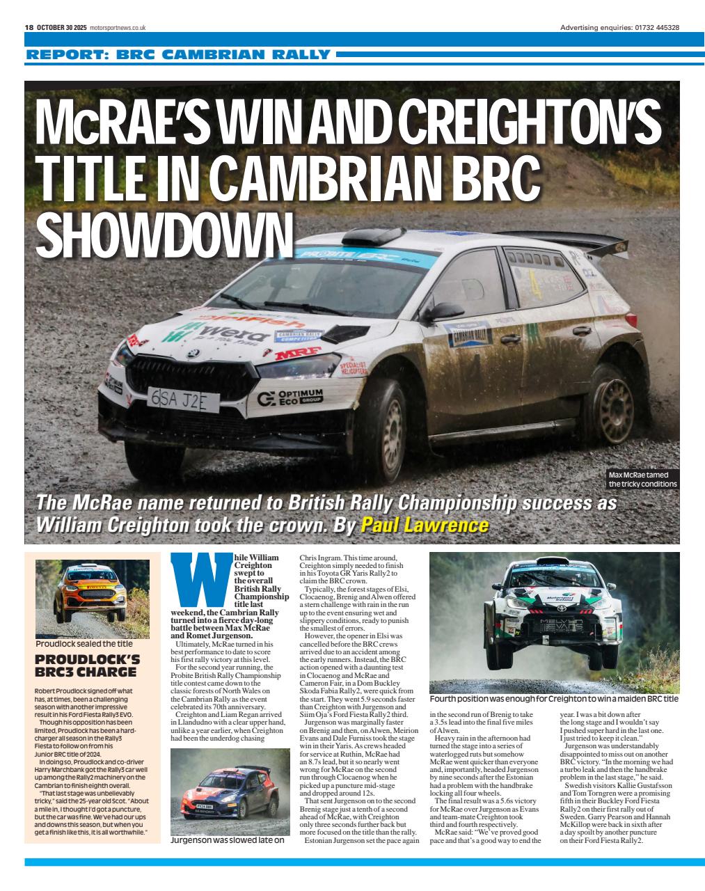 Motorsport News Preview Pages