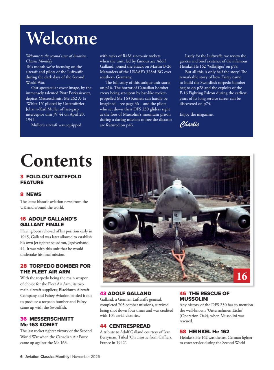 Aviation Classics Monthly Preview Pages
