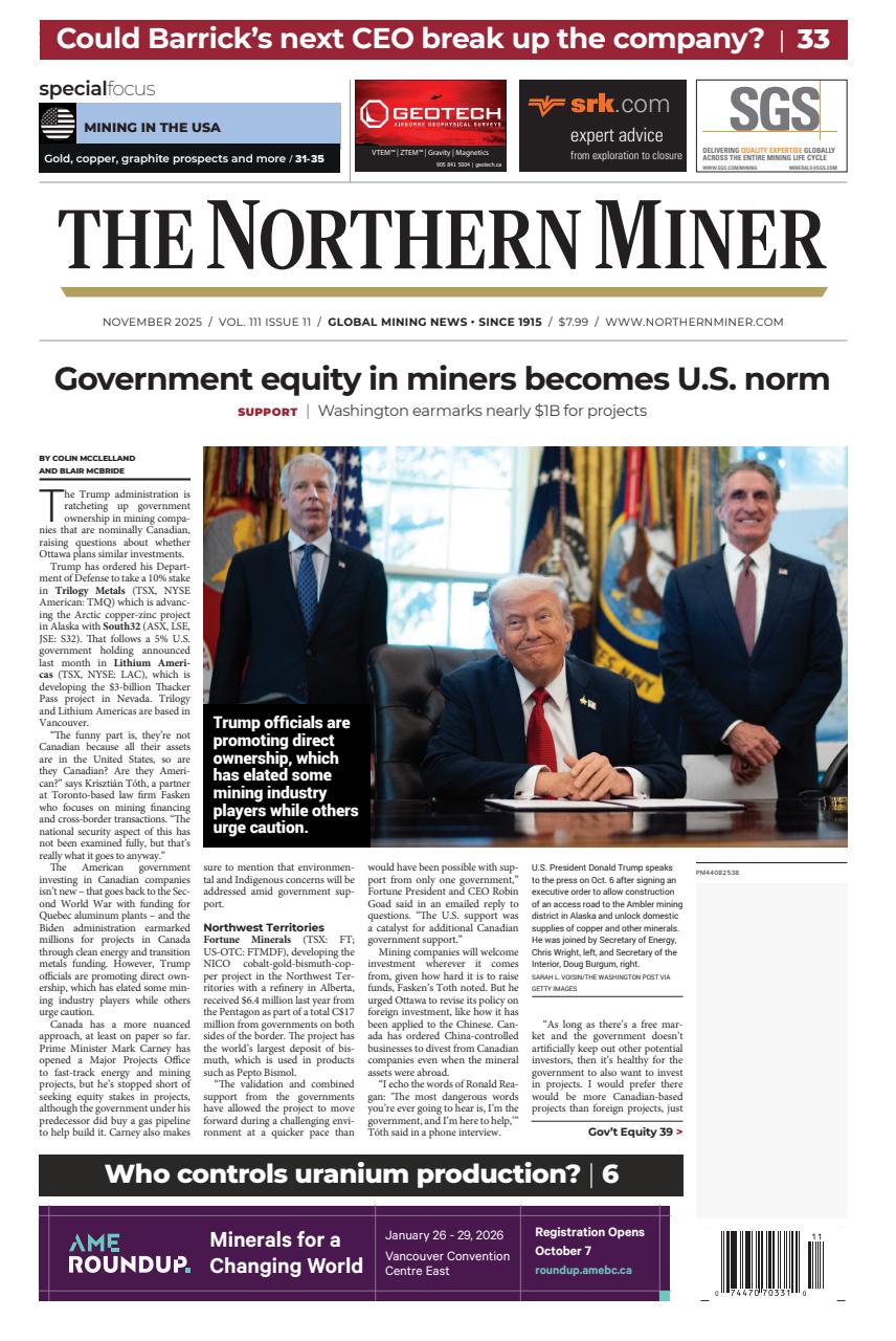 The Northern Miner Preview Pages