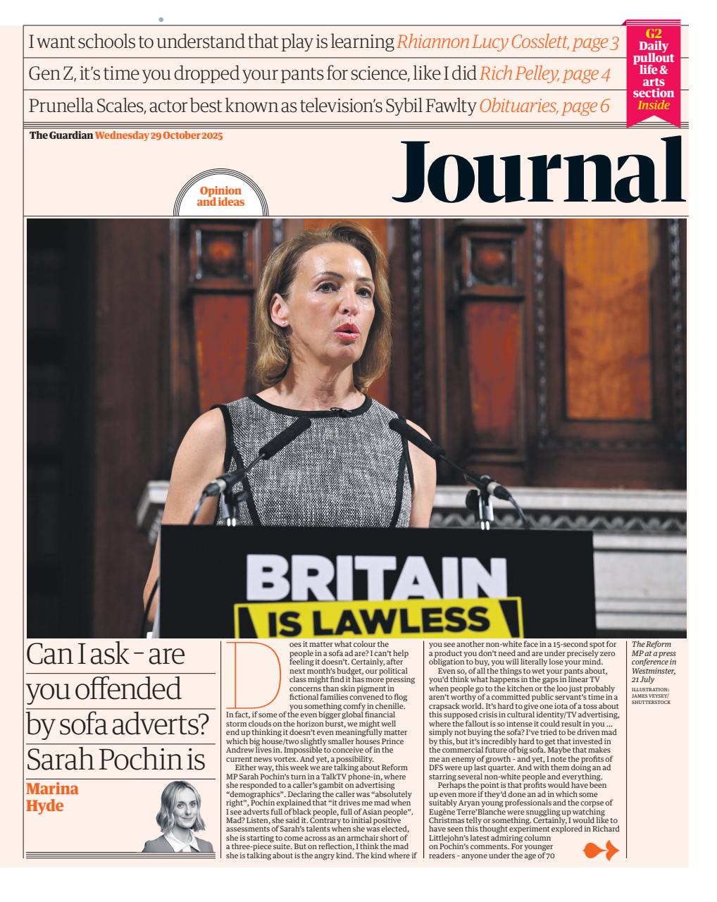 The Guardian Newspaper Preview Pages