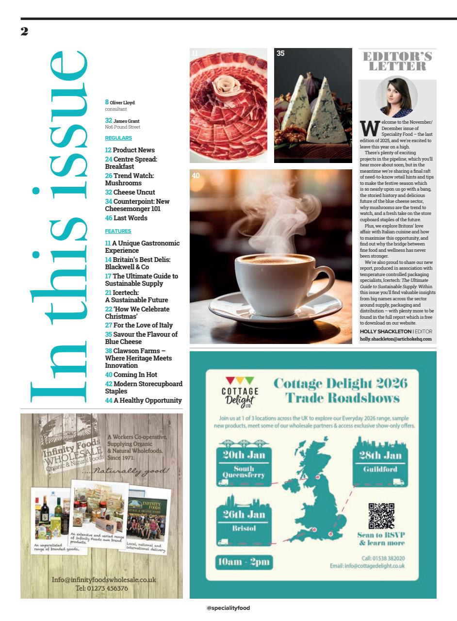 Speciality Food Preview Pages