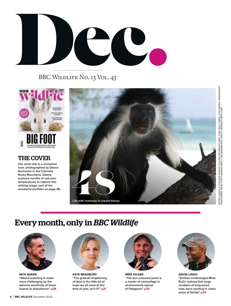 BBC Wildlife Magazine Preview Pages