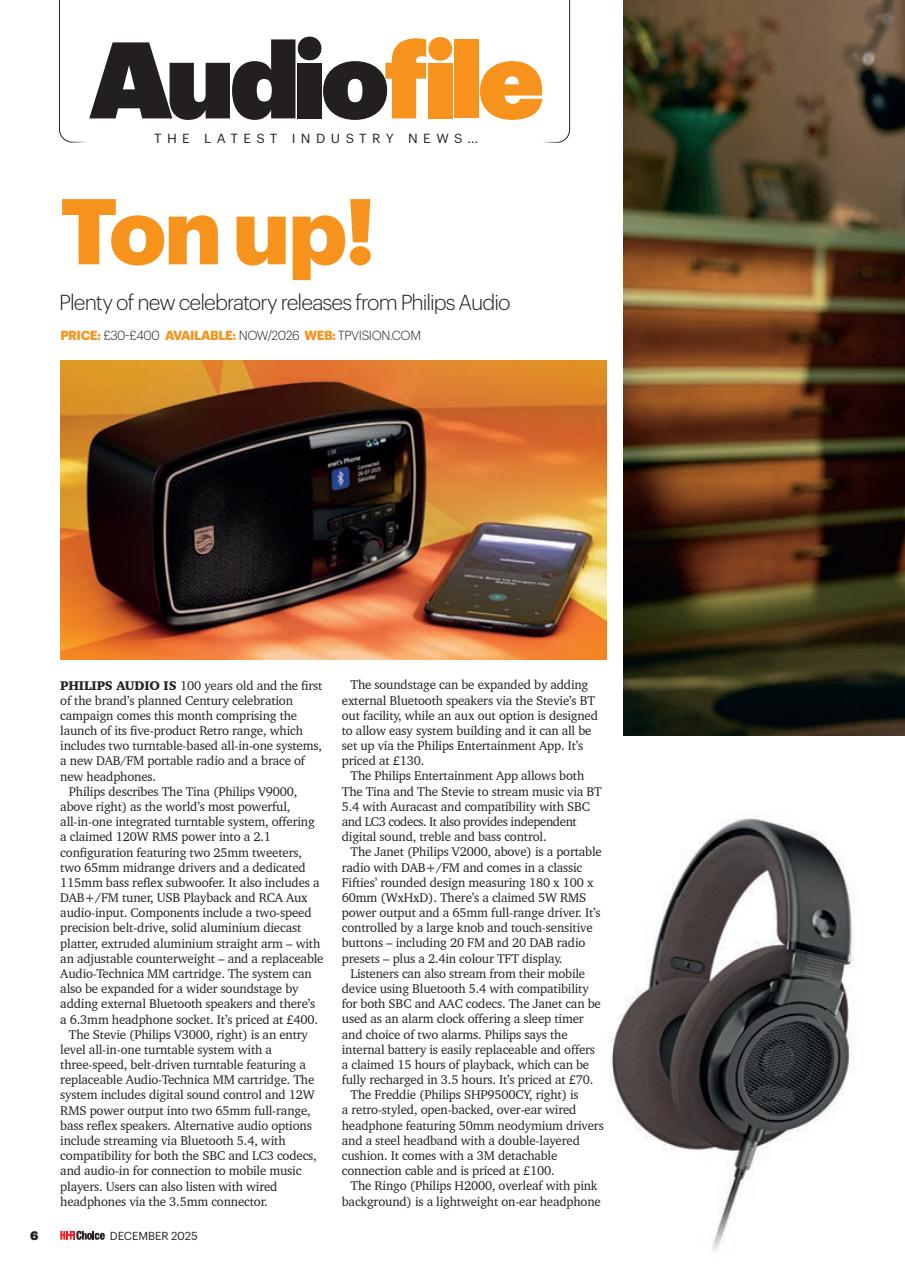Hi-Fi Choice Preview Pages