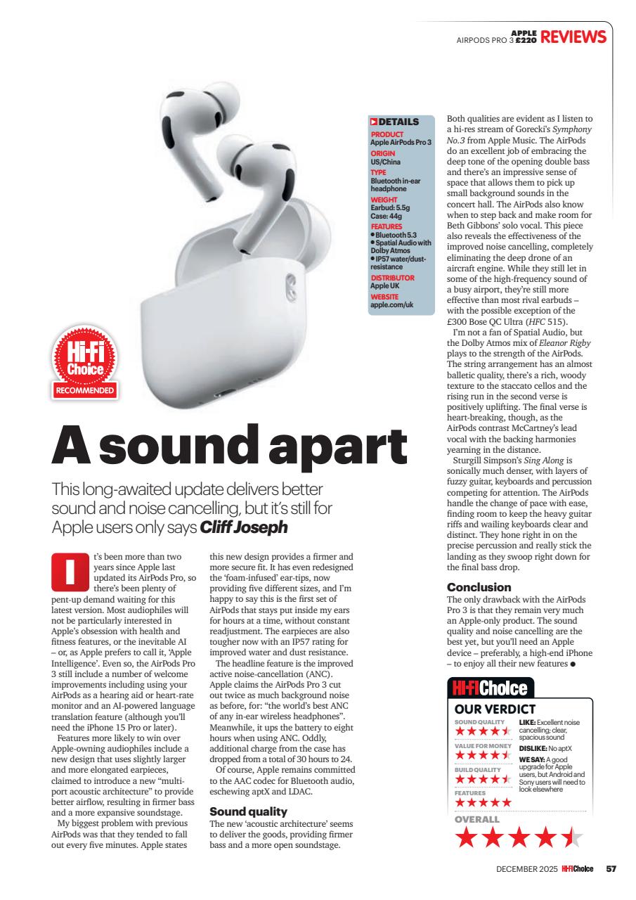 Hi-Fi Choice Preview Pages