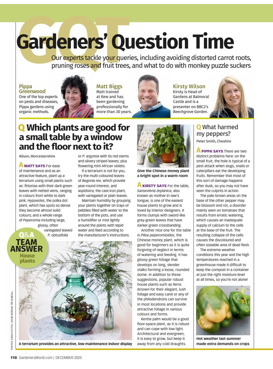 BBC Gardeners’ World Magazine Preview Pages
