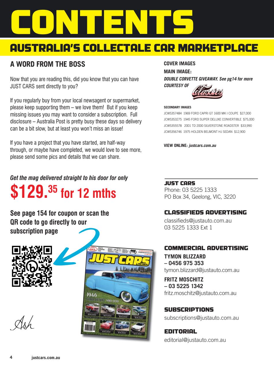 JUST CARS Preview Pages