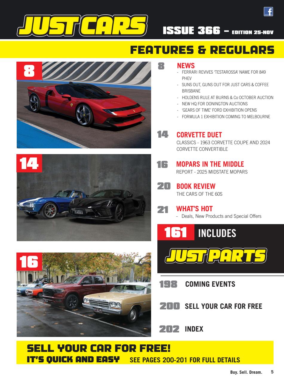JUST CARS Preview Pages
