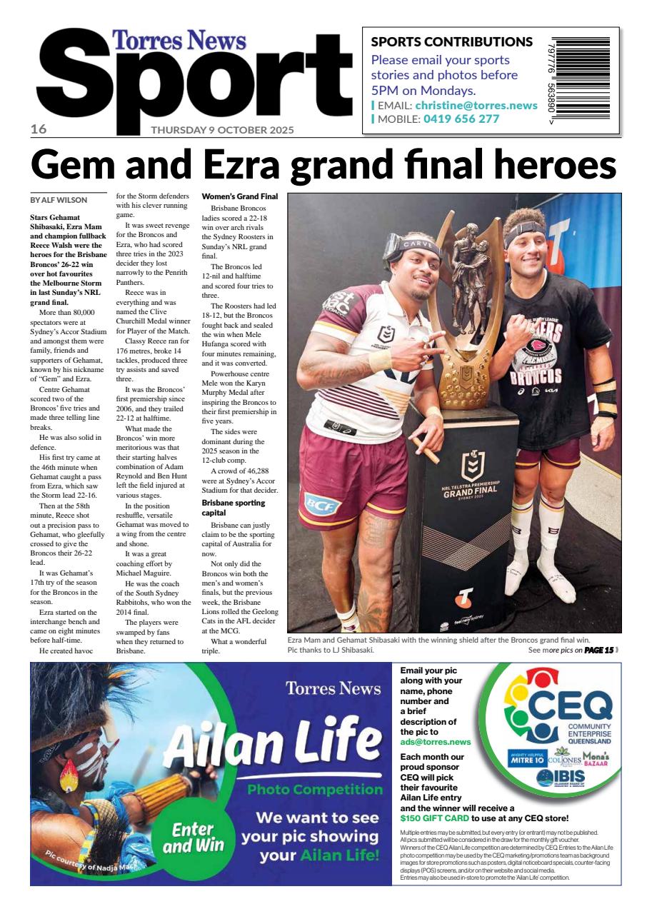 Torres News Preview Pages