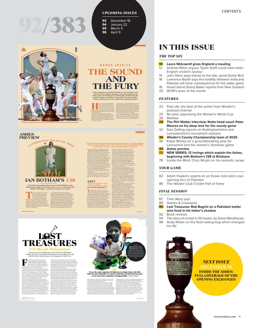 Wisden Cricket Monthly Preview Pages