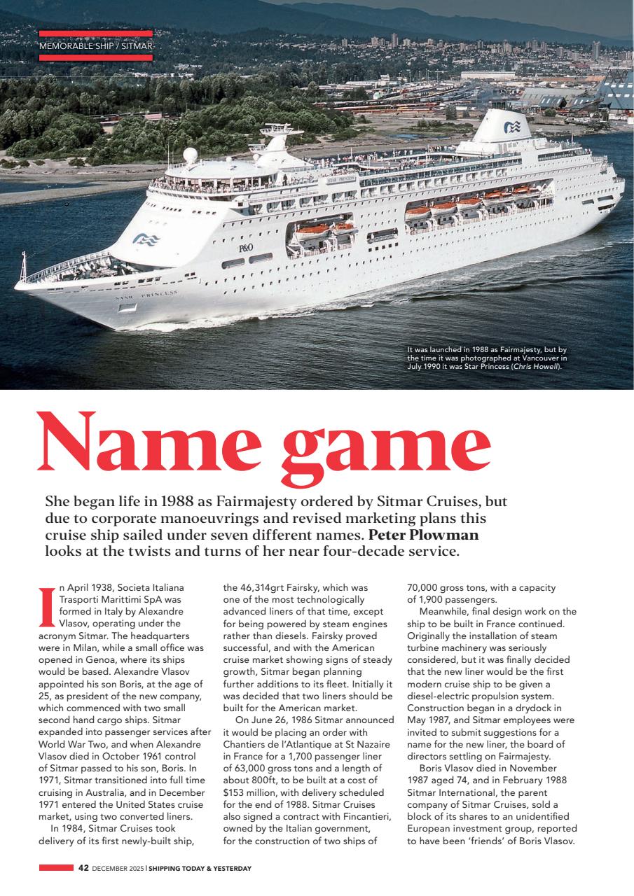 Shipping Today & Yesterday Preview Pages