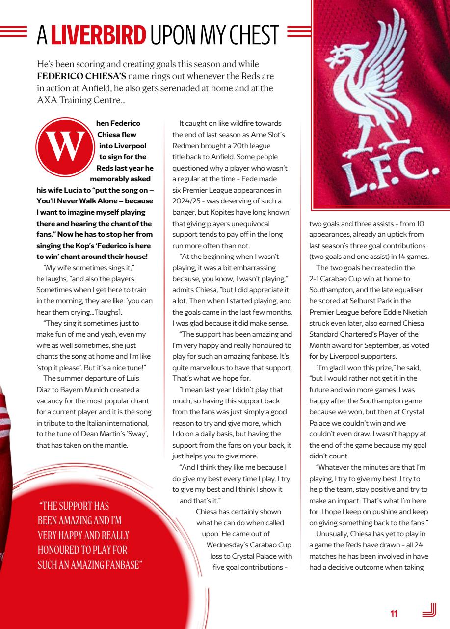 Liverpool FC Programmes Preview Pages