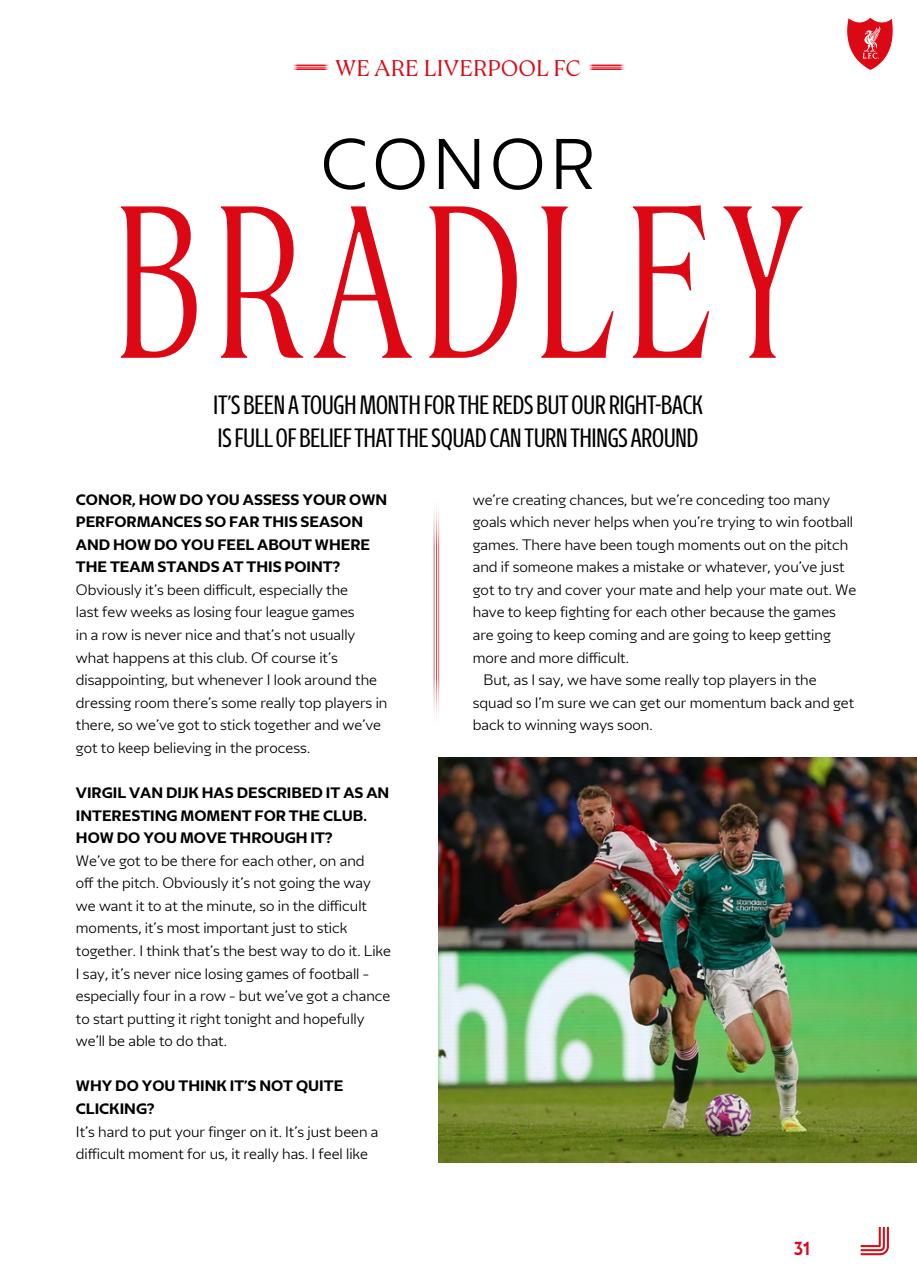 Liverpool FC Programmes Preview Pages