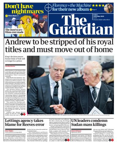 The Guardian Newspaper issue Friday, 31 October 2025