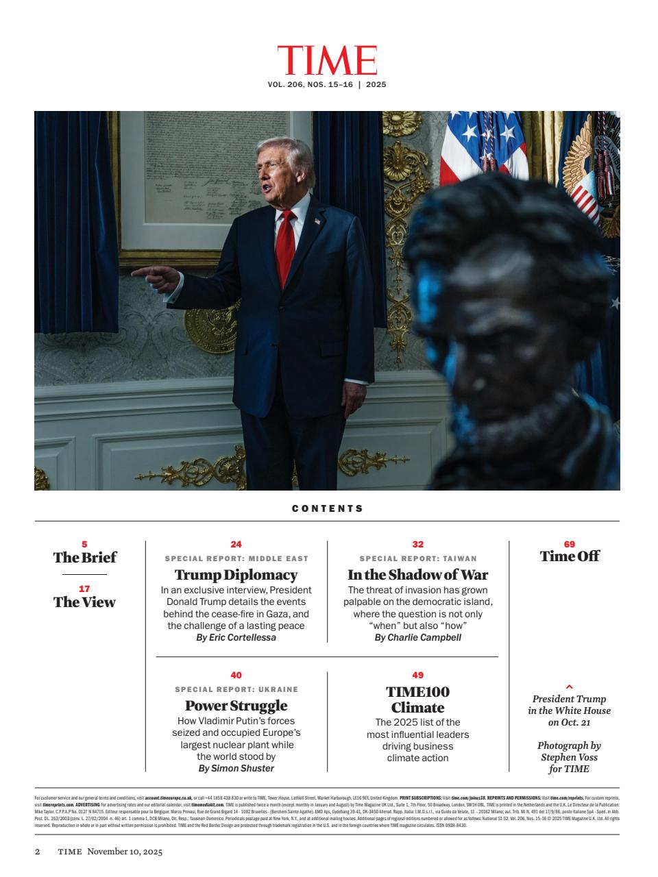 TIME Magazine Europe Preview Pages
