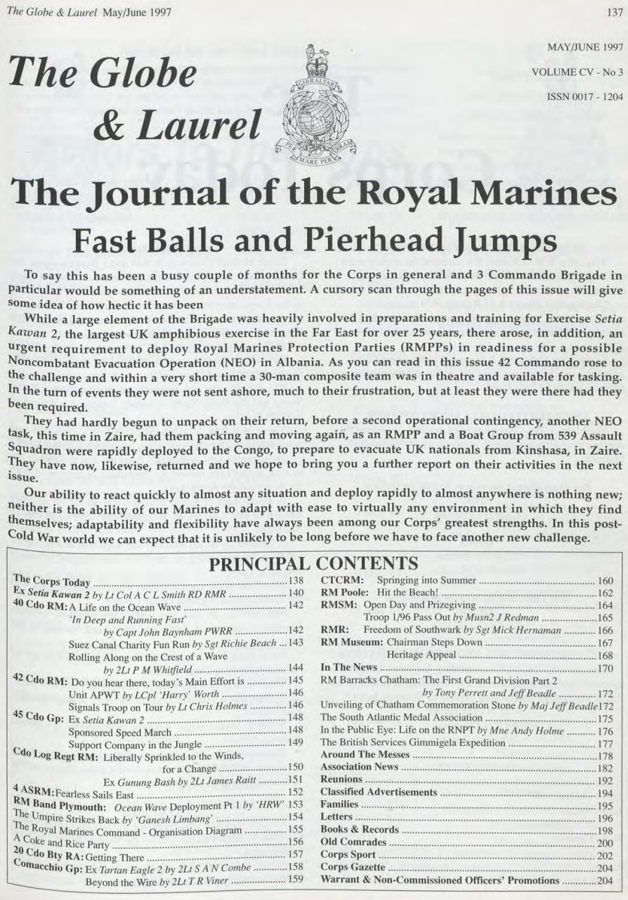 Globe & Laurel Preview Pages