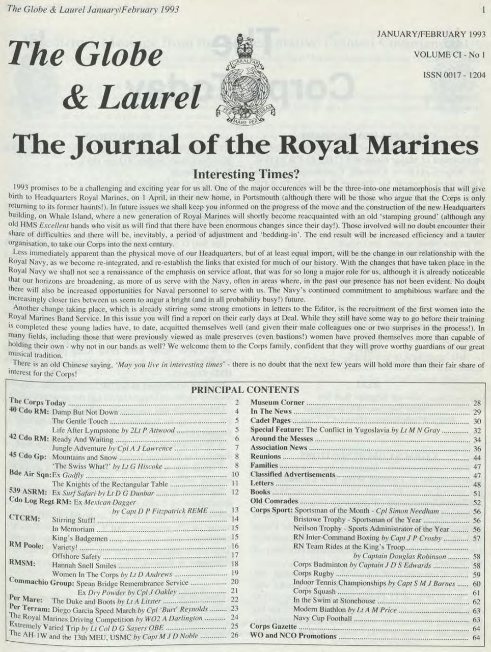 Globe & Laurel Preview Pages