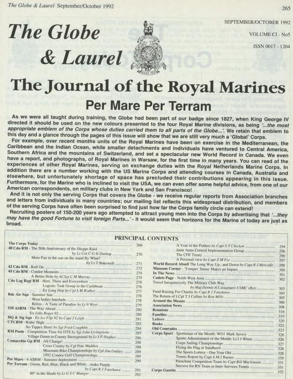 Globe & Laurel Preview Pages