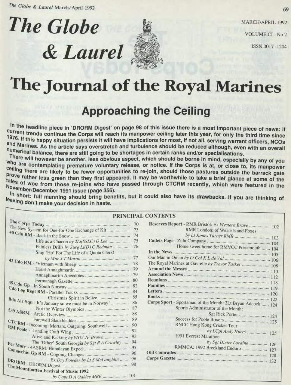 Globe & Laurel Preview Pages