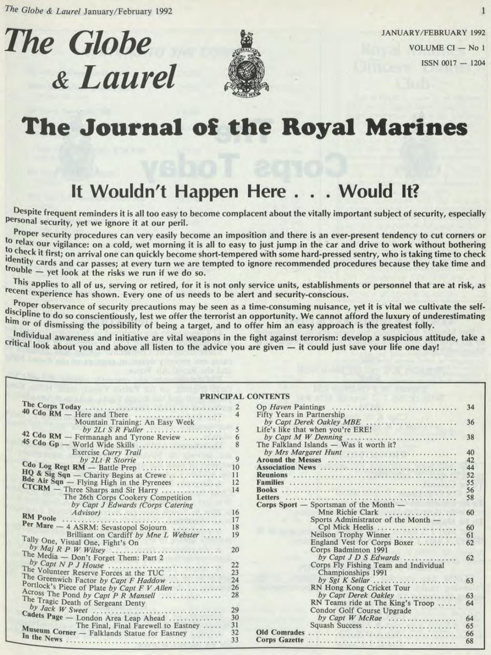 Globe & Laurel Preview Pages