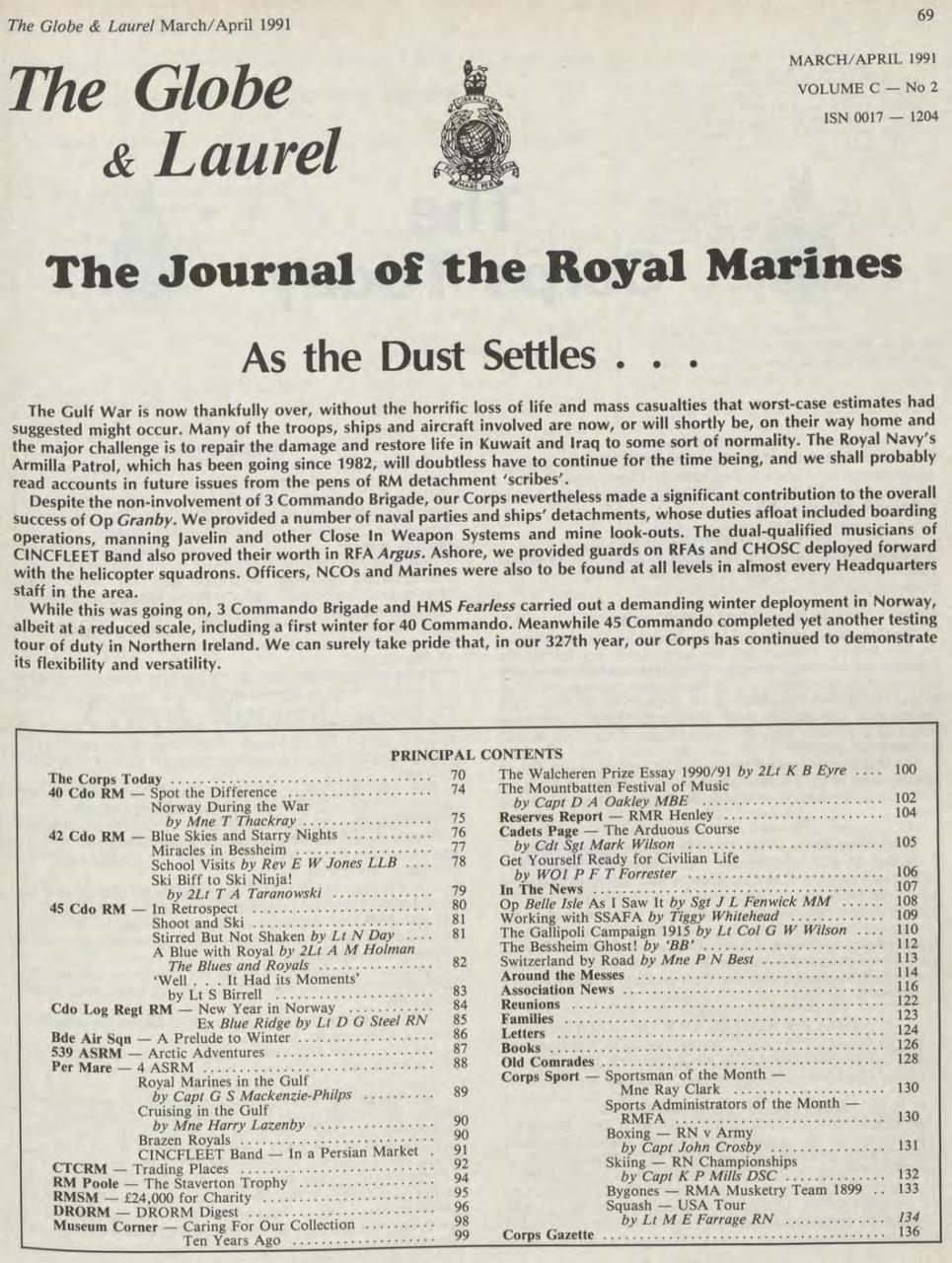 Globe & Laurel Preview Pages