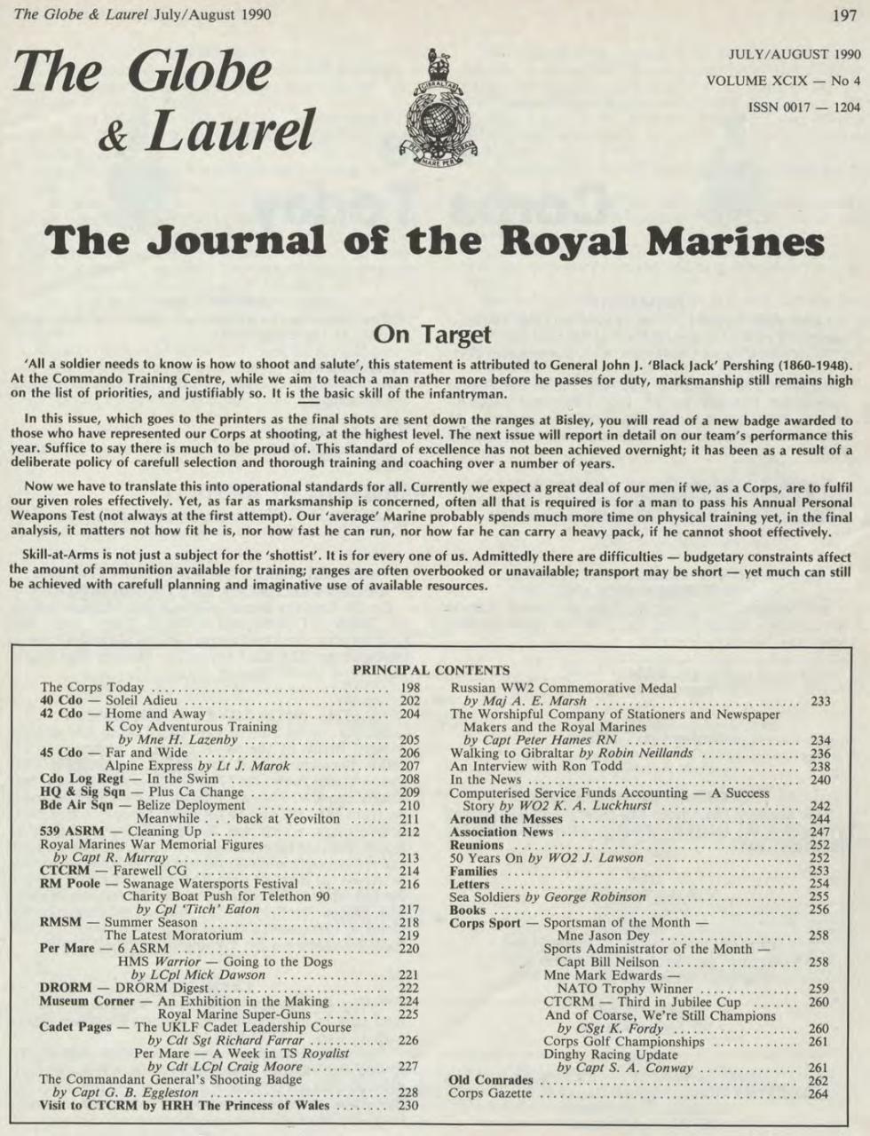 Globe & Laurel Preview Pages