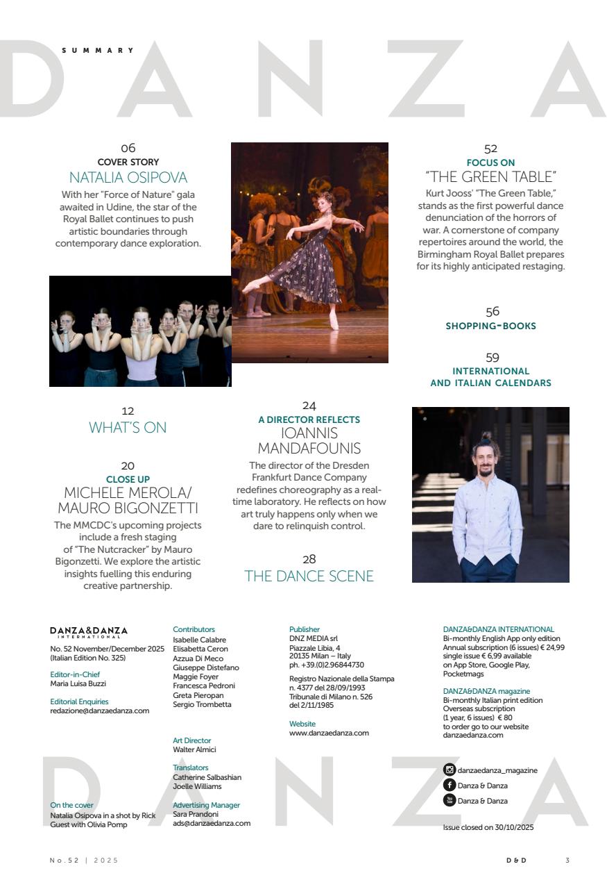 DANZA&DANZA International Preview Pages