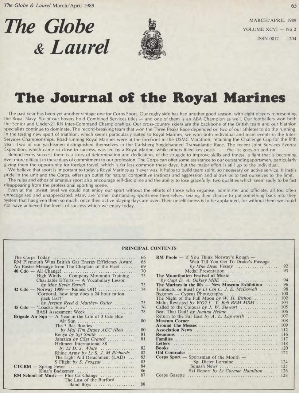 Globe & Laurel Preview Pages