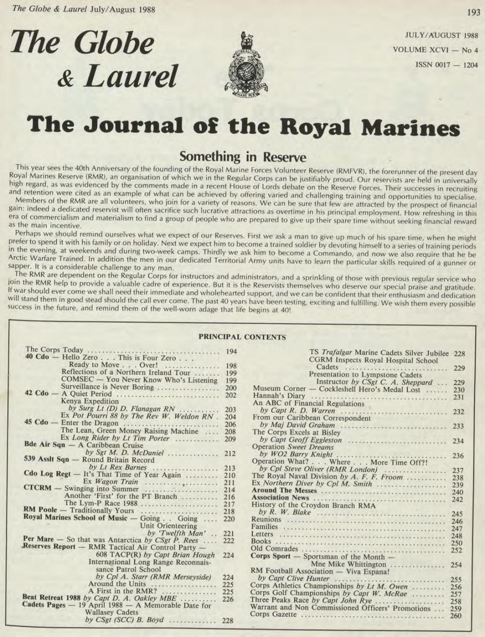 Globe & Laurel Preview Pages