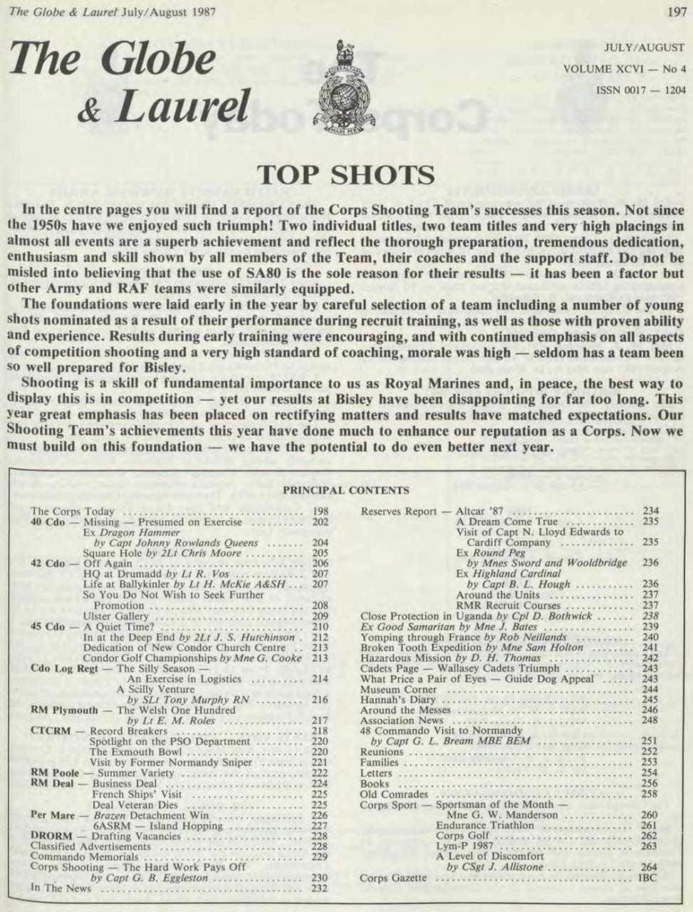 Globe & Laurel Preview Pages