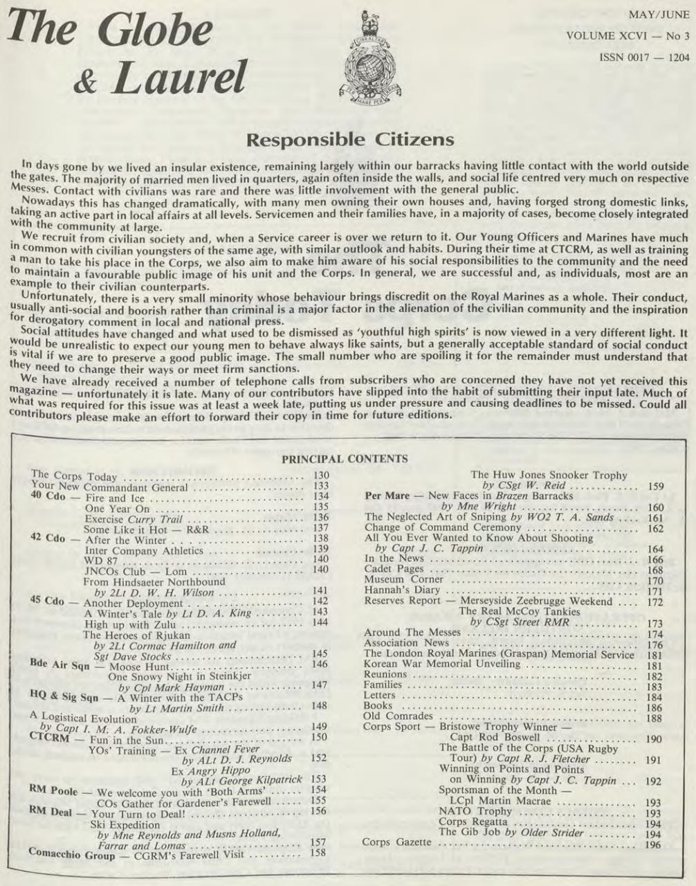 Globe & Laurel Preview Pages