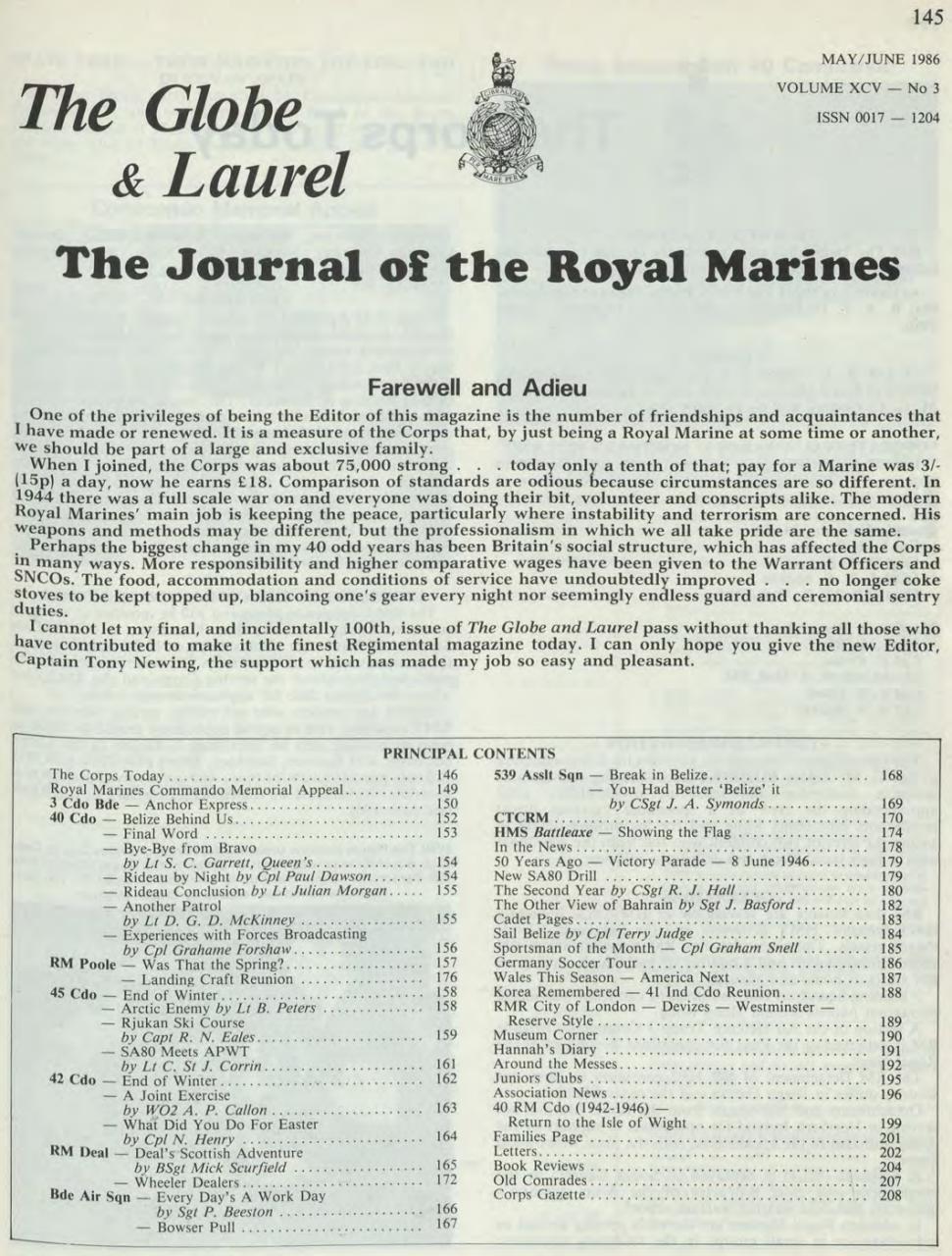 Globe & Laurel Preview Pages