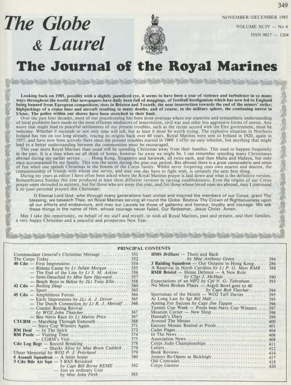 Globe & Laurel Preview Pages