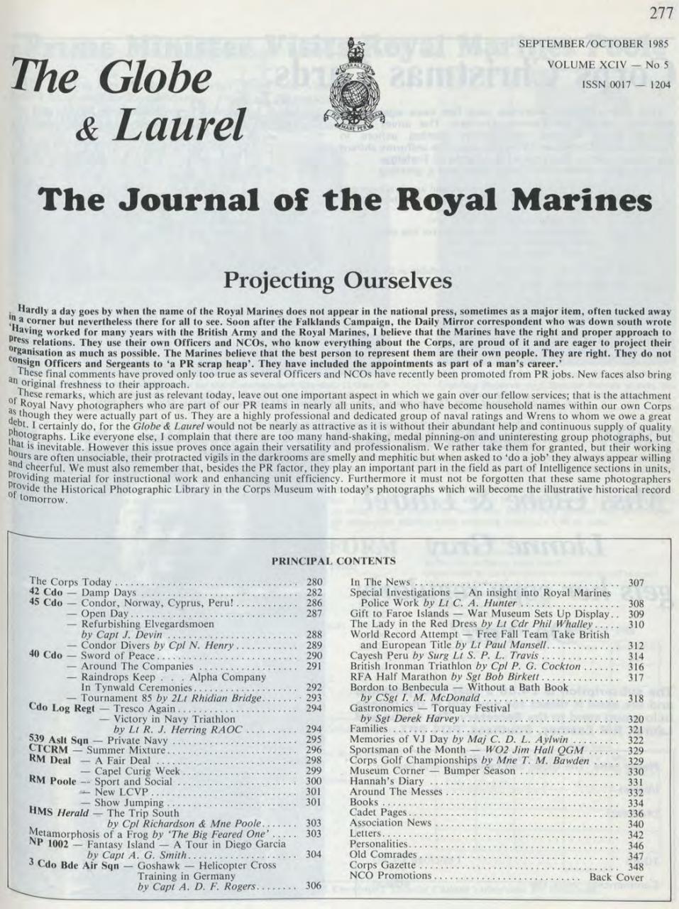 Globe & Laurel Preview Pages