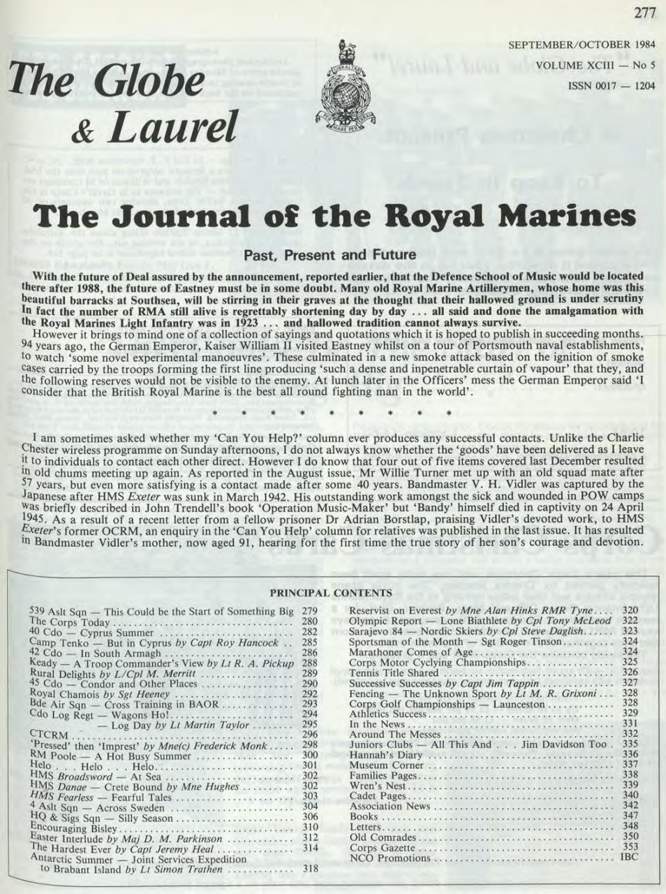 Globe & Laurel Preview Pages