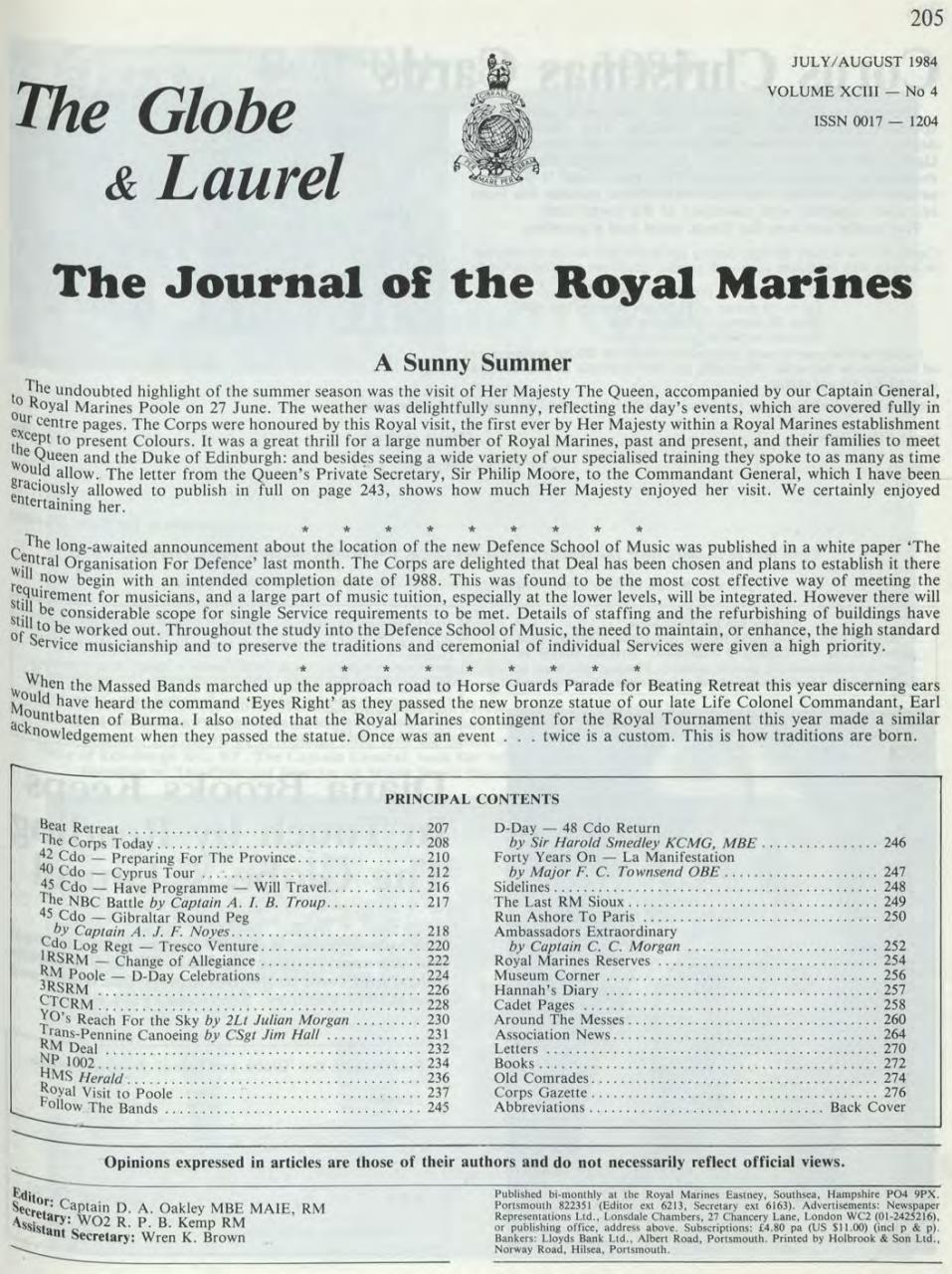 Globe & Laurel Preview Pages