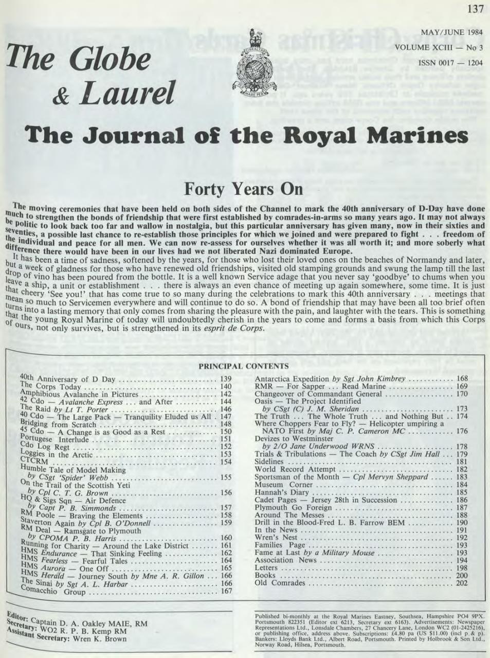 Globe & Laurel Preview Pages