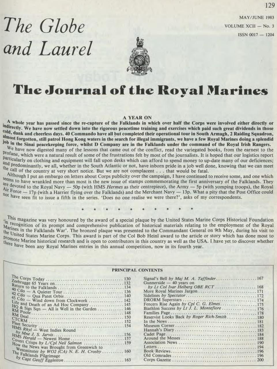 Globe & Laurel Preview Pages