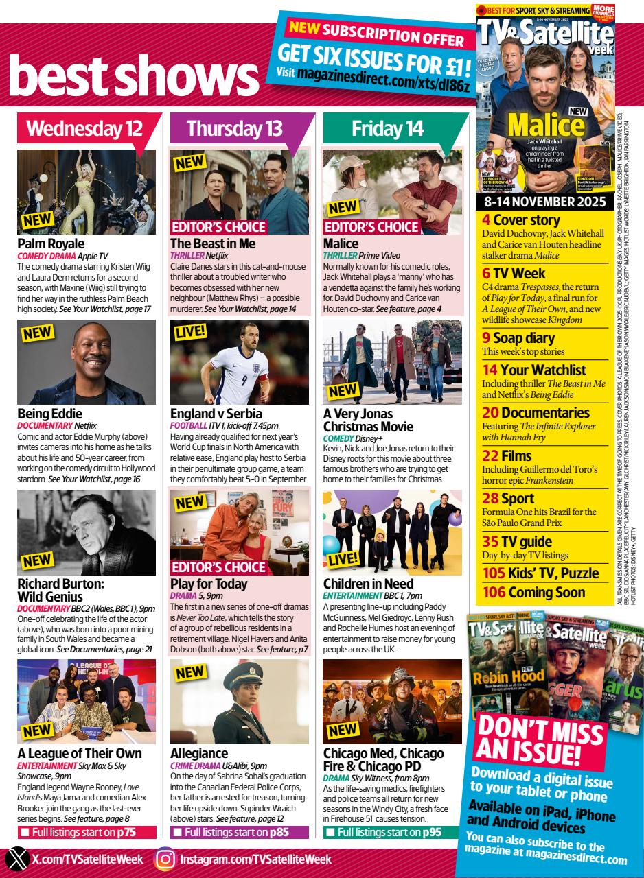 TV & Satellite Week Preview Pages